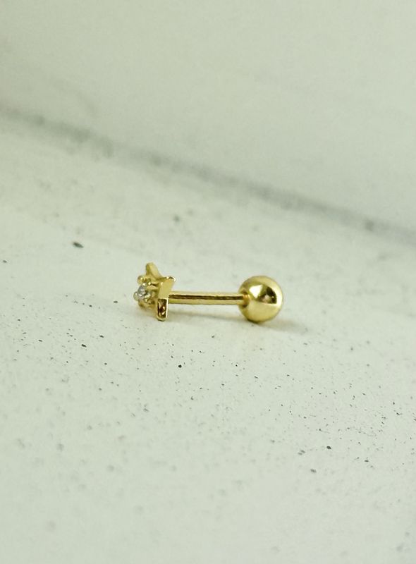 Emilia Ear Piercing 18k Gold 1pcs