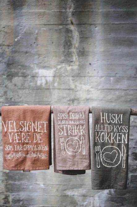 Hovedbilde Kjøkkenhånkle brodert 50x70cm Spis! Drikk