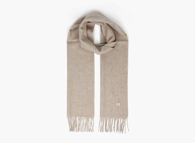 Hovedbilde MONTECRISTO Klassisk Ensfarget Ullskjerf Beige 