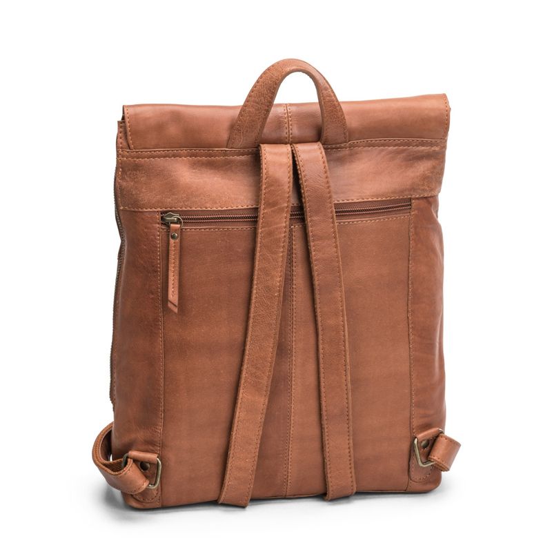 Backpack w. flap Brown 13,3