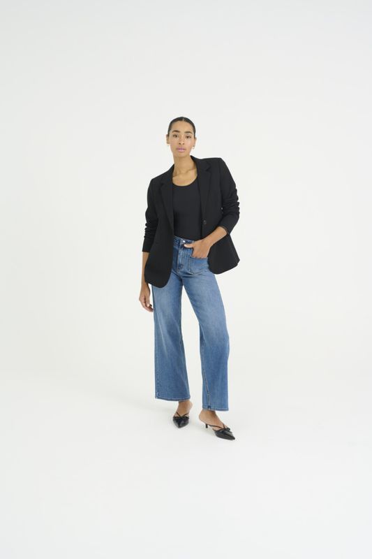 KAbrook HW Reg Fit Jeans Medium Blue Denim