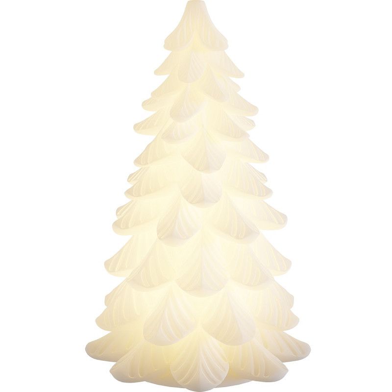 Hvid LED Juletræ 19cm