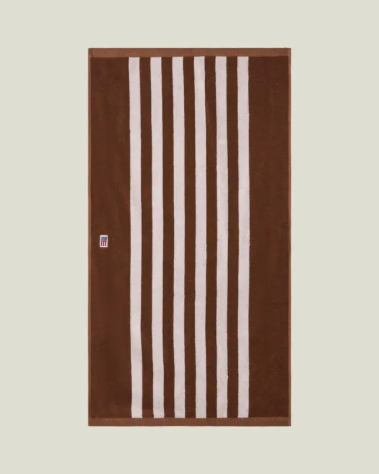 Hovedbilde Lexington Striped Terry Towel Fudge/Snow White ...