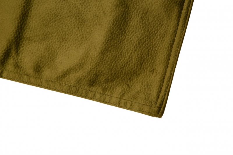 Løper Velour Skinnlook 30x100cm Oliven