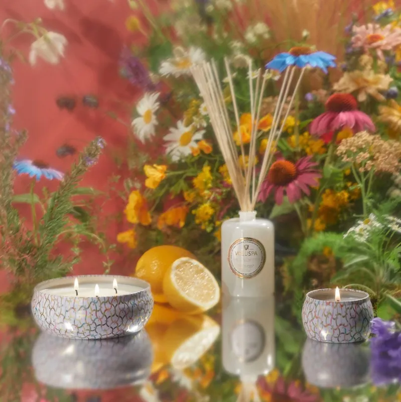 Voluspa WILDFLOWERS MINI TIN CANDLE 25t